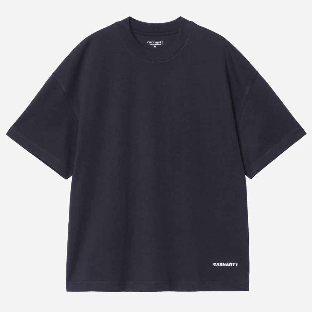 Carhartt Wip Link Script T Shirt Dark Navy