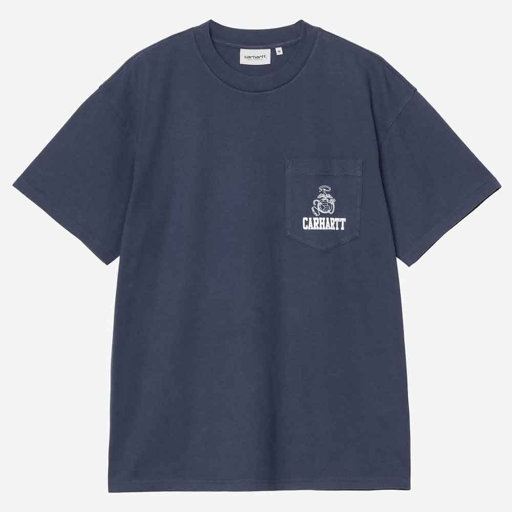 Carhartt Wip Pond Corps Pocket T Shirt Blue