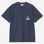 Carhartt Wip Pond Corps Pocket T Shirt Blue