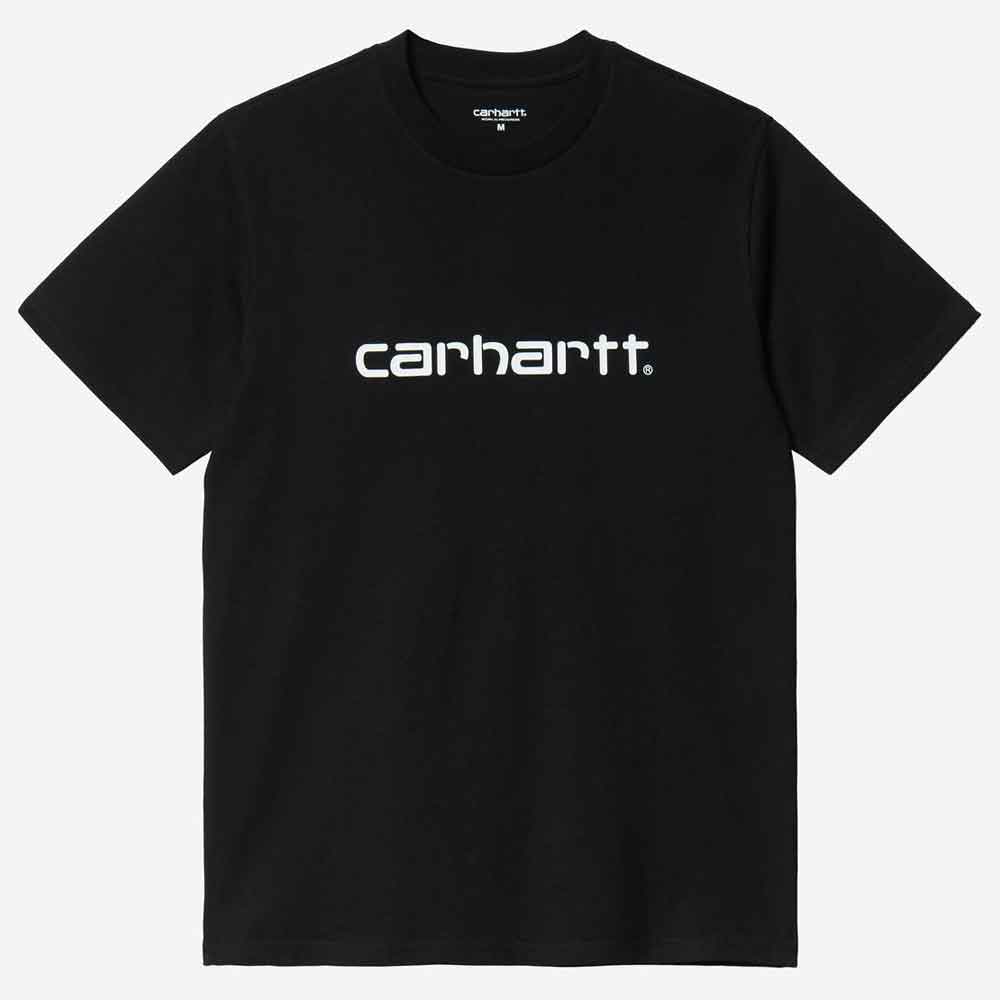 Carhartt Wip Script T Shirt Black White