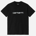 Carhartt Wip Script T Shirt Black White