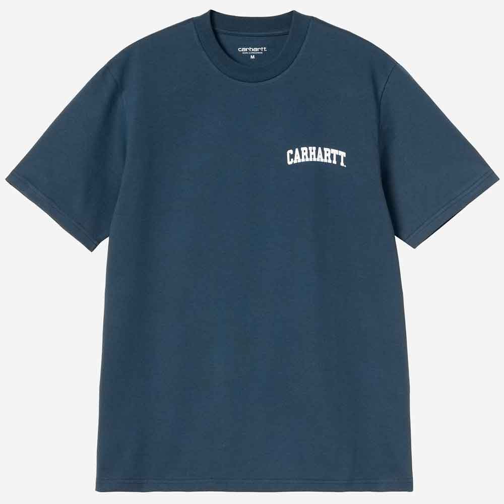 Carhartt Wip University Script T Shirt Blue River