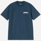Carhartt Wip University Script T Shirt Blue River