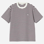 Carhartt Wip Womens Ezra T Shirt Ezra Stripe Cozy Purple