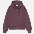 Carhartt Wip Womens Hooded Casey Jacket Cozy Purple Silver
