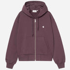 Carhartt Wip Womens Hooded Casey Jacket Cozy Purple Silver