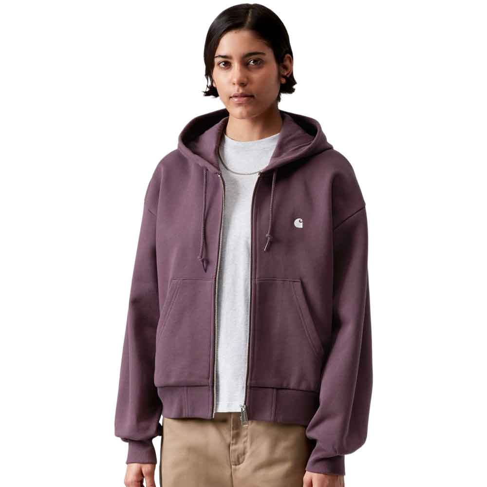 Carhartt Wip Womens Hooded Casey Jacket Cozy Purple Silver