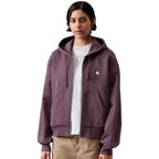Carhartt Wip Womens Hooded Casey Jacket Cozy Purple Silver
