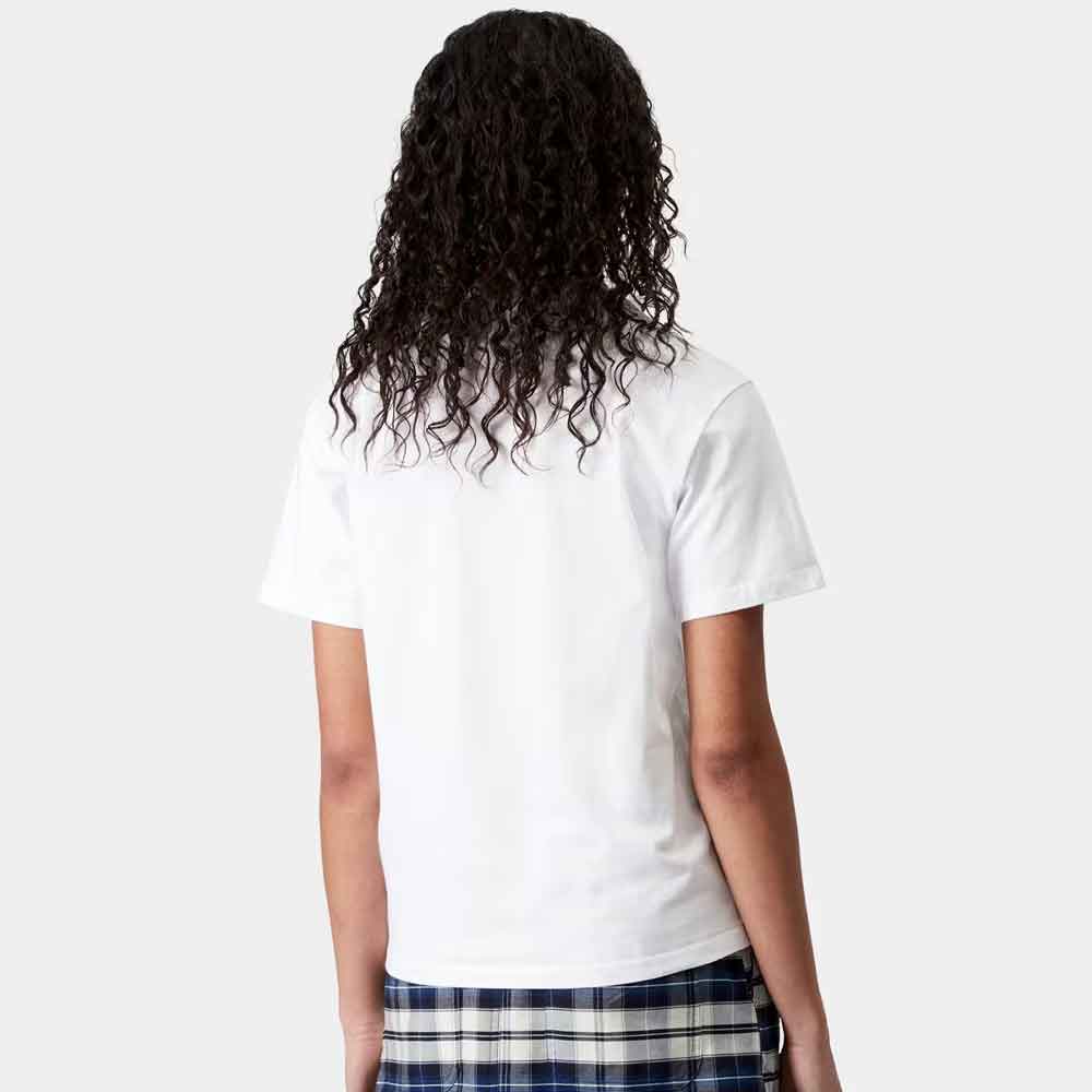 Carhartt Wip Womens Pocket Heart T Shirt White / Red