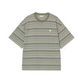 Carhartt Wip Zane Stripe T-Shirt Dollar Green