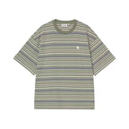 Carhartt Wip Zane Stripe T-Shirt Dollar Green