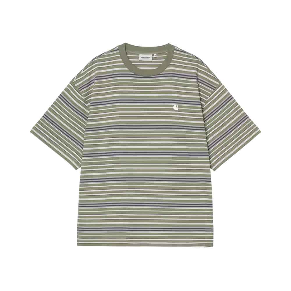Carhartt Wip Zane Stripe T-Shirt Dollar Green