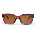 Chpo Anna Sunglasses Burgandy With Brown Lens