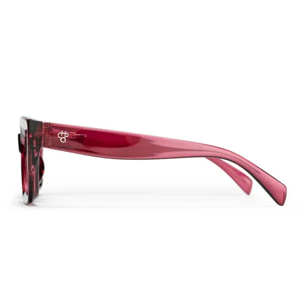 Chpo Anna Sunglasses Burgandy With Brown Lens