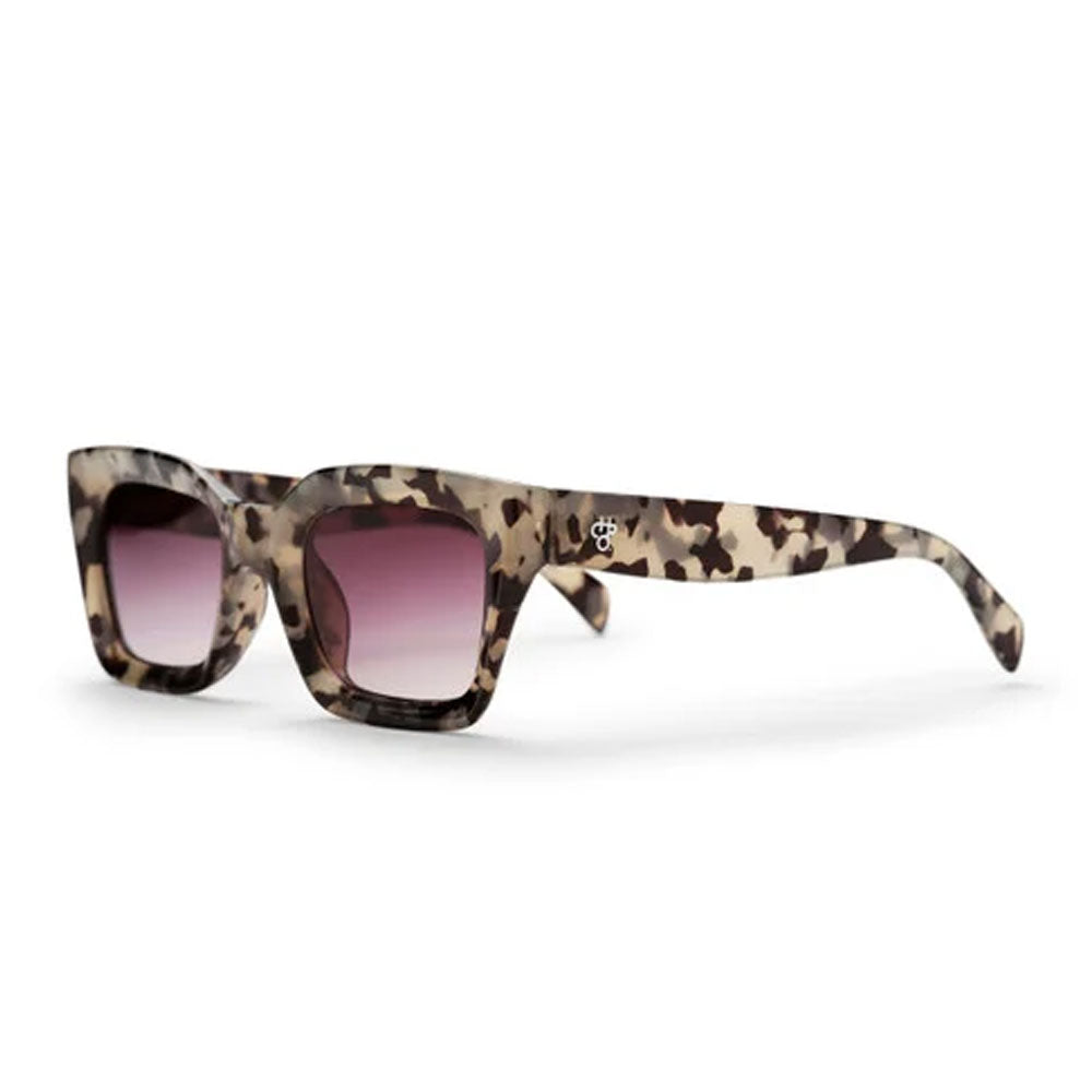 Chpo Anna Sunglasses Dalmatian With Black Gradient Lens