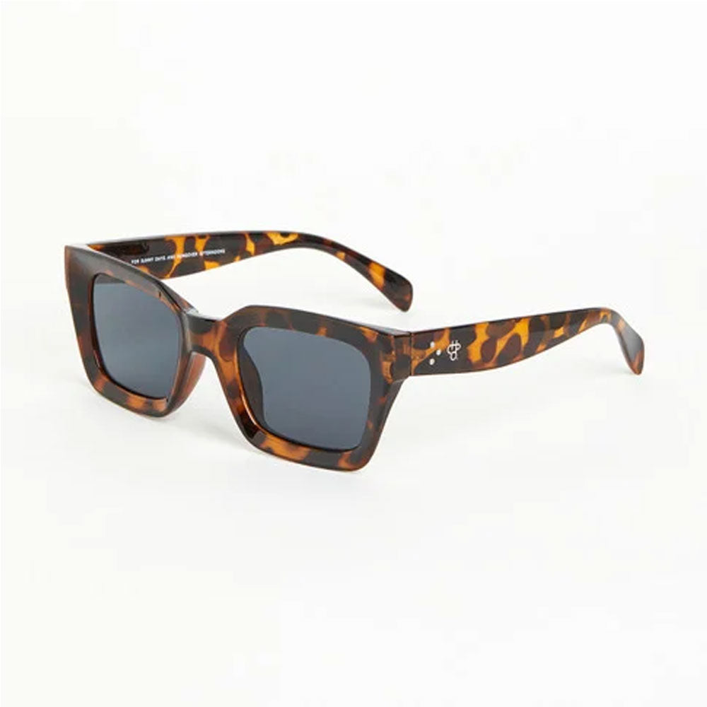Chpo Anna Sunglasses Leopard With Black Lens