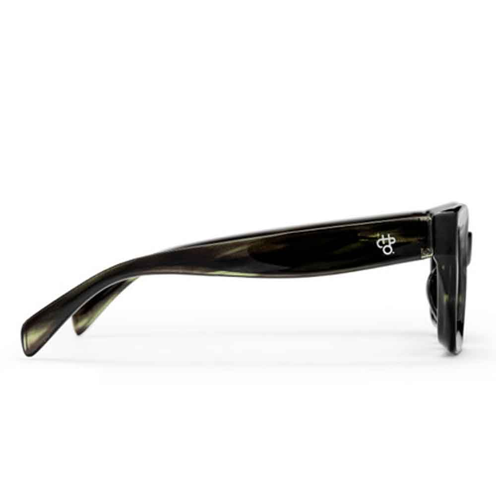 Chpo Anna Sunglasses Smoke Green With Green Lens