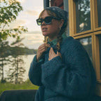 Chpo Anna Sunglasses Smoke Green With Green Lens