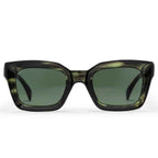 Chpo Anna Sunglasses Smoke Green With Green Lens