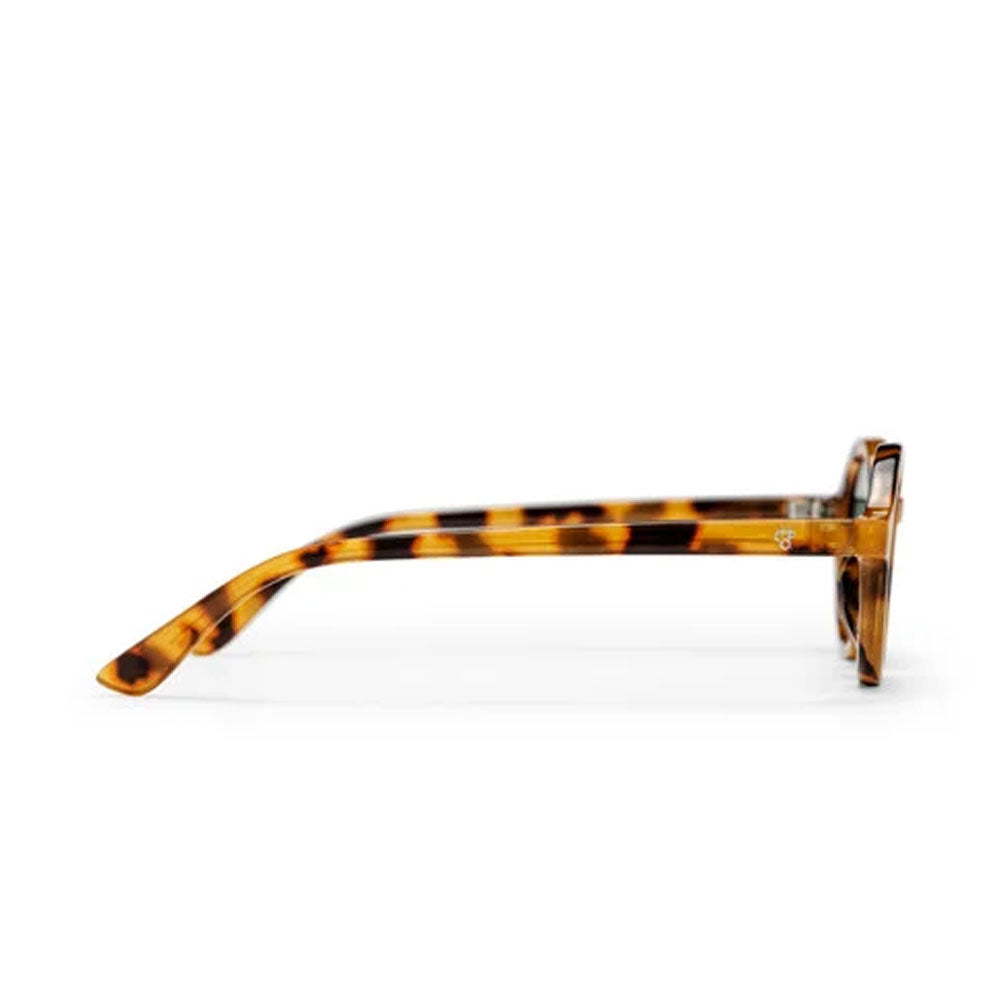 Chpo Marlene Sunglasses Leopard With Blue Lens