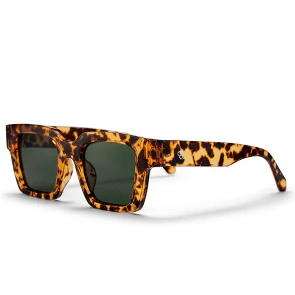 Chpo Max Sunglasses Leopard With Green Lens