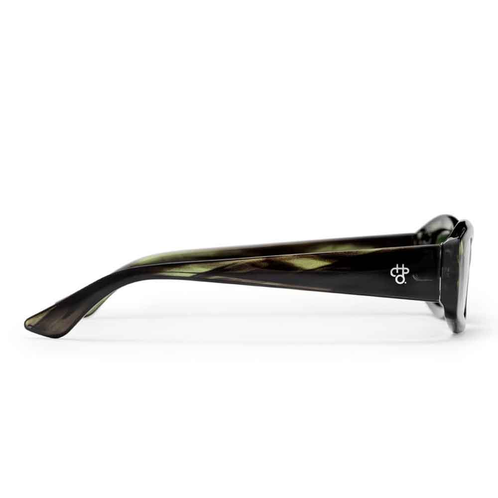 Chpo Michelle Sunglasses Smoke Green with Green Lens