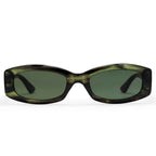 Chpo Michelle Sunglasses Smoke Green with Green Lens