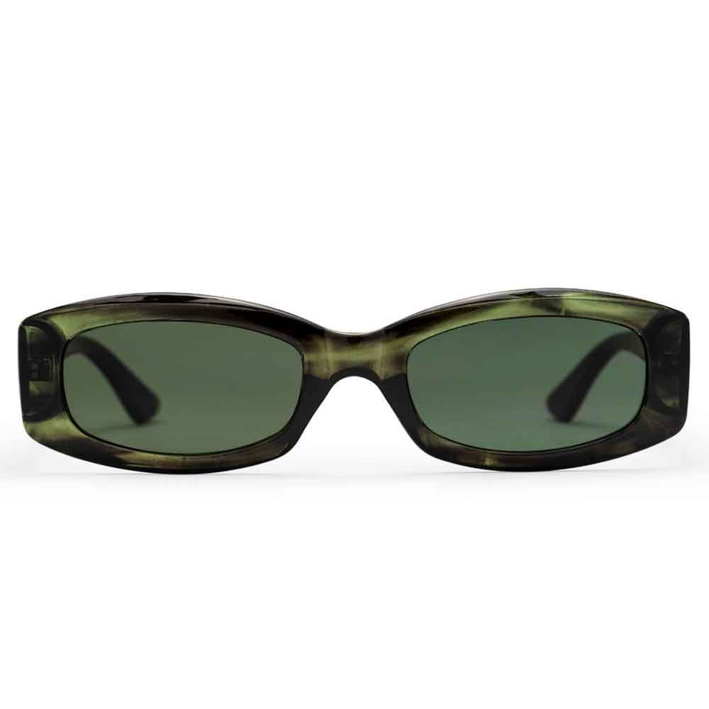 Chpo Michelle Sunglasses Smoke Green with Green Lens