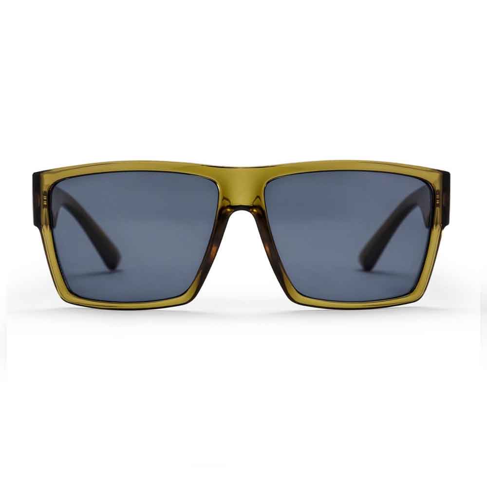Chpo Miguel Sunglasses Moss Green with Black Lens