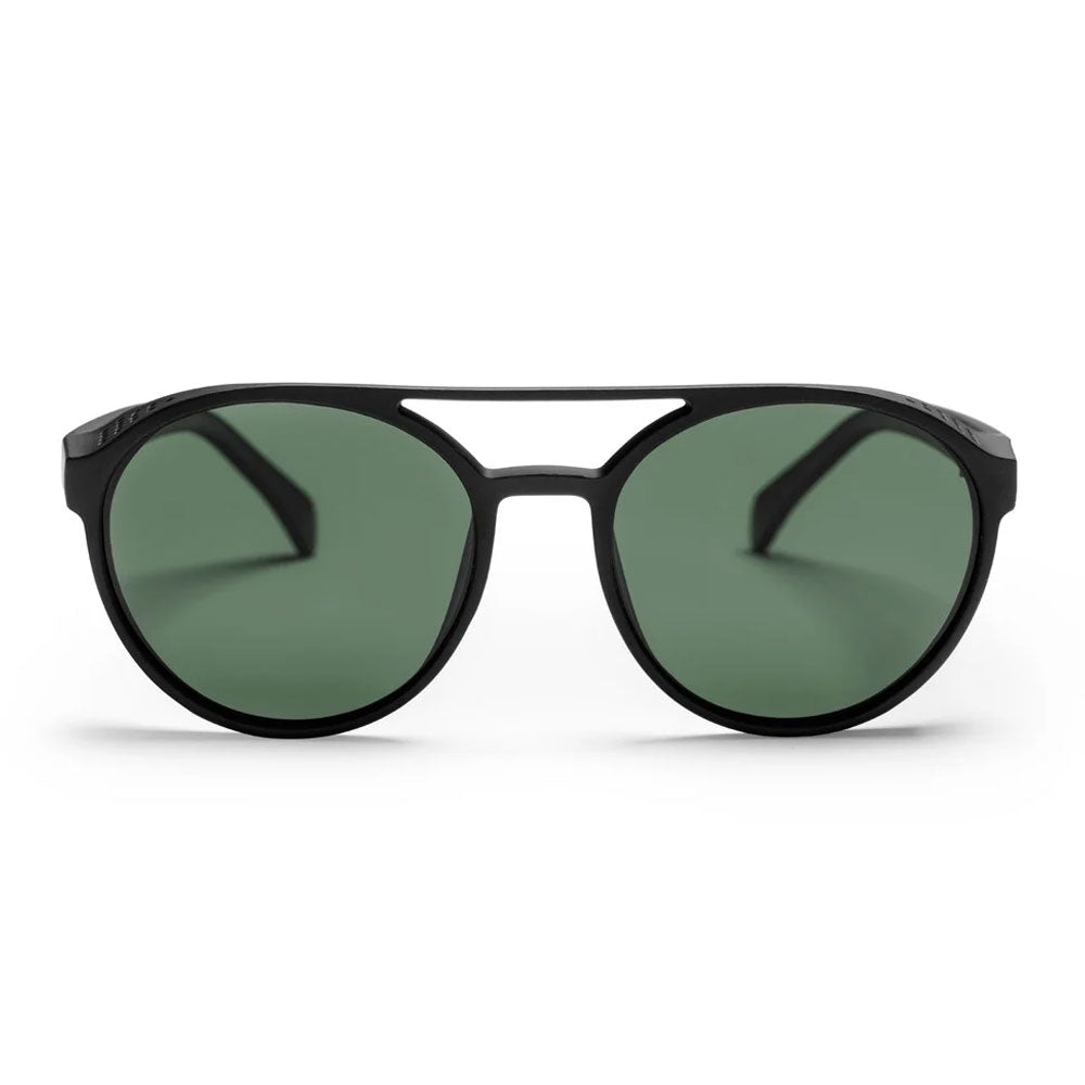 Chpo Rickard Sunglasses Black Green Lens