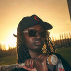 Chpo The AK Sunglasses Camel with Green Lens