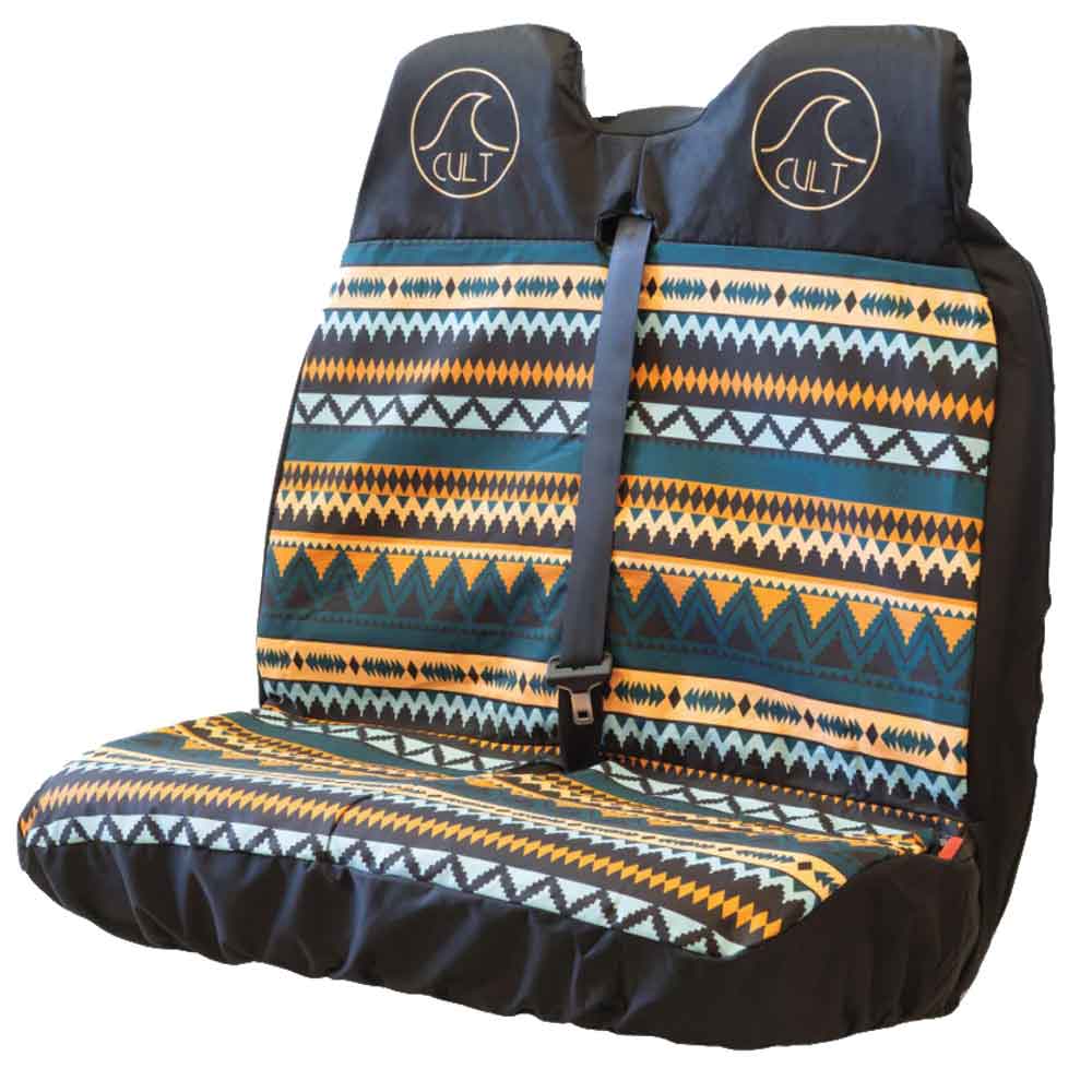Cult Surfing Double Front Seat Cover - Indi Blue