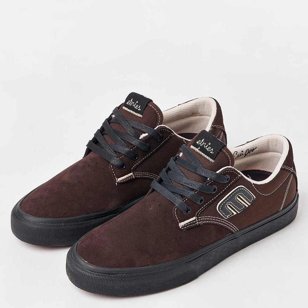 Etnies Barge Plus Skate Shoes - Brown Black