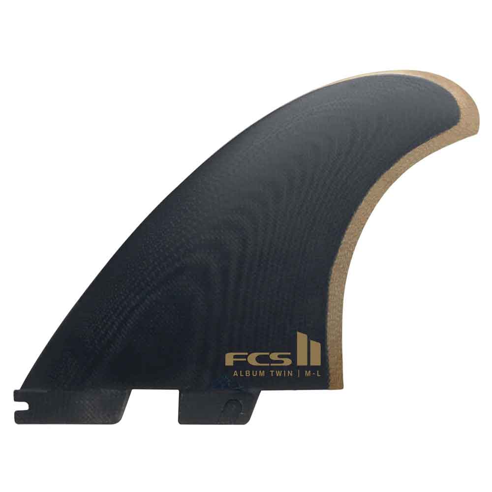 FCS II Album Twin+1 PG M-L Black/Gold Fins