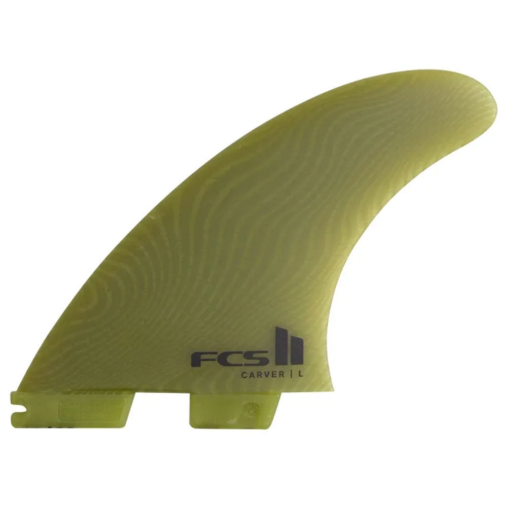FCS II Carver Neo Glass Large Tri Fin Set Eucalyptus