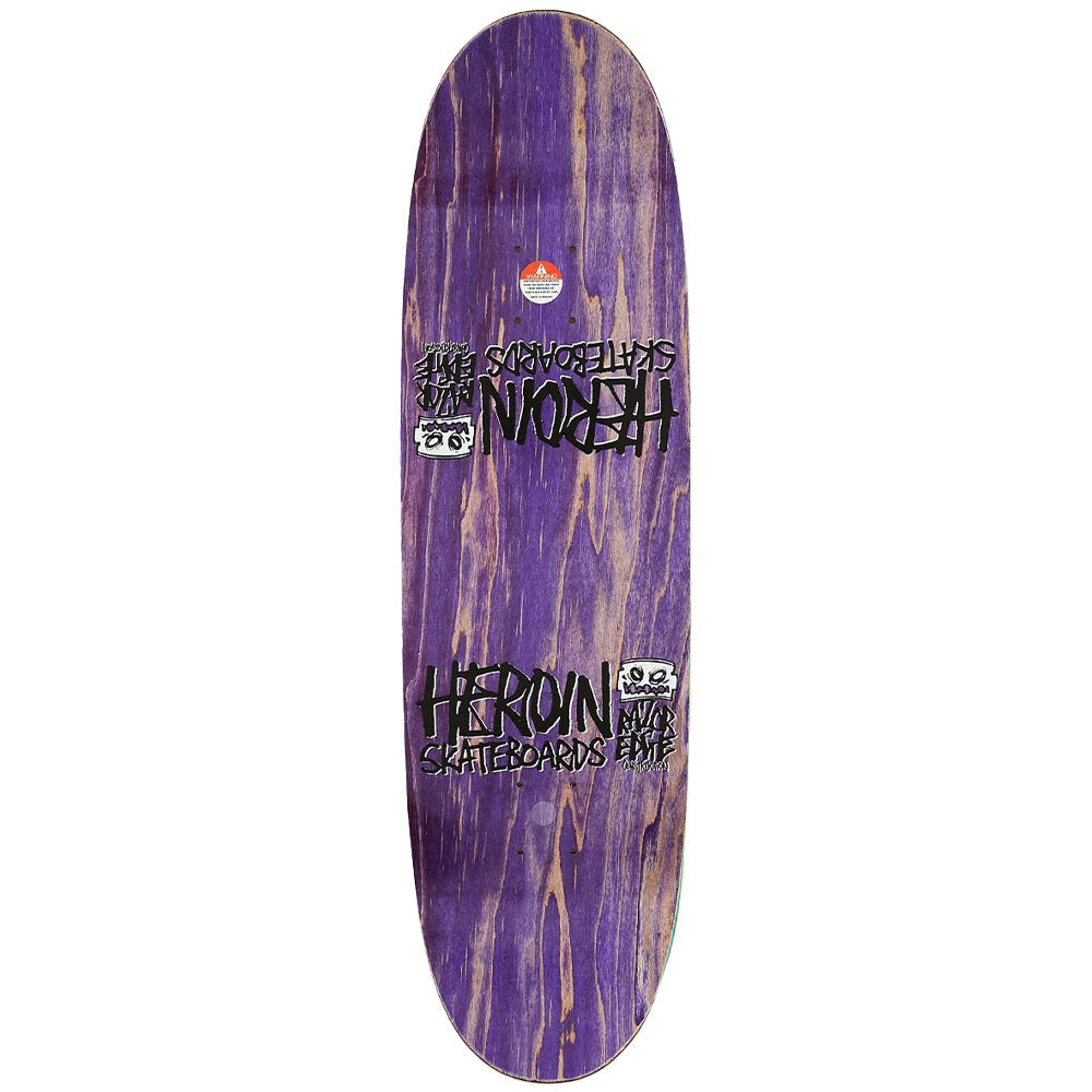 Heroin Symetrical Egg 8.75" Skateboard Deck