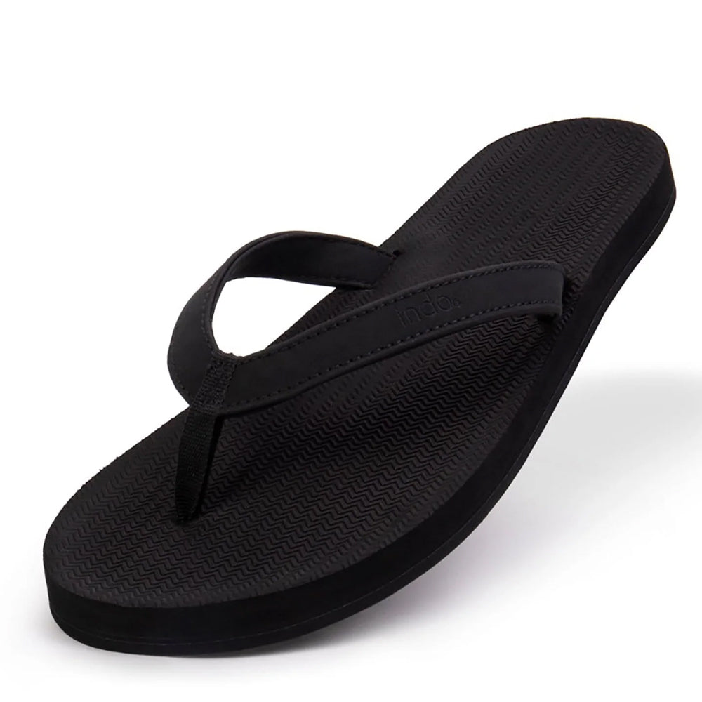 Indosole Essential Flip Flops - Black