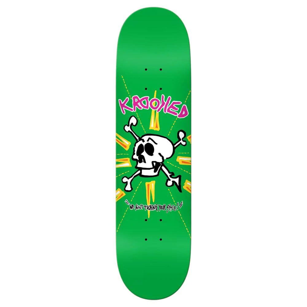 Krooked Style Skateboard Deck 8.12"