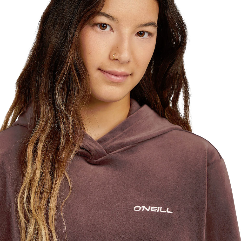 O'Neill Fwc'Cruz Velour Hoodie Purple Gray