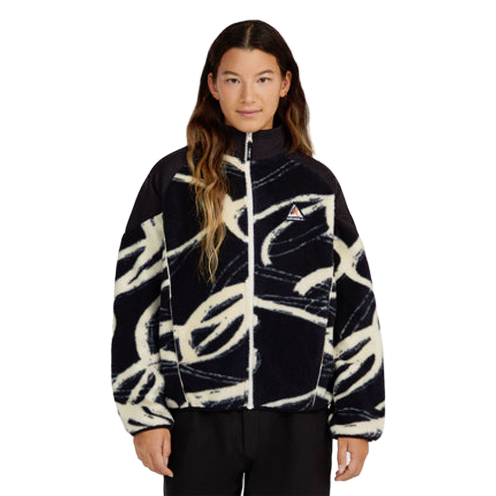 O'Neill Fwc'Play Full Zip Hyperfleece White Snowtracks