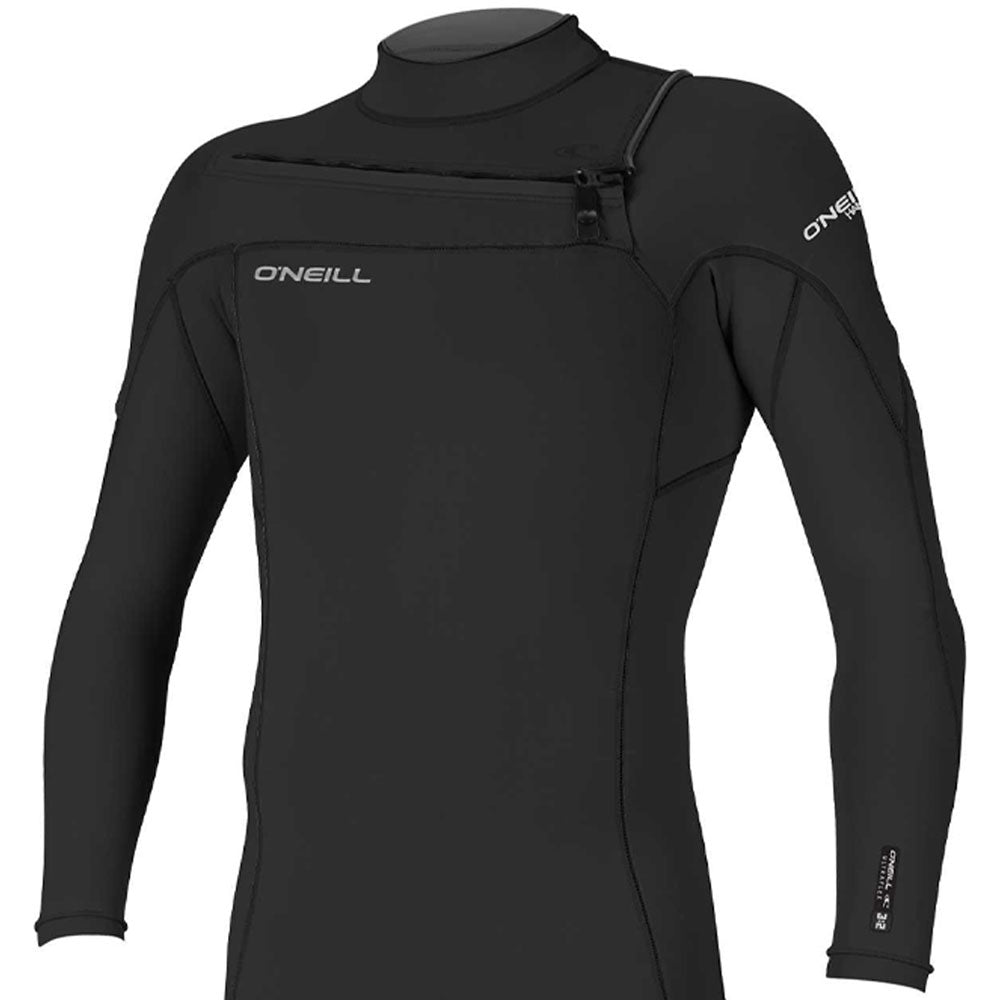 O'Neill Hammer 2mm Chest Zip Long Sleeve Shortie - Black