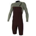 O'Neill Hyperfreak 2mm Chest Zip Long Sleeve Shortie - Arabica