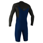 O'Neill Hyperfreak 2mm Chest Zip Long Sleeve Shortie - Navy/Raven