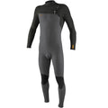 O'Neill Hyperfreak 4/3+mm Chest Zip Wetsuit - Smoke/Raven