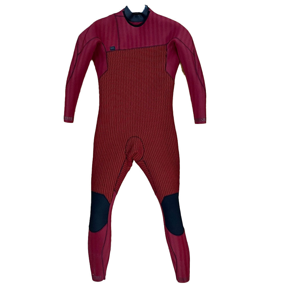O'Neill Hyperfreak Fire 5/4+MM Chest Zip Winter Wetsuit -Black/Dark Red