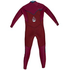 O'Neill Hyperfreak Fire 5/4+MM Chest Zip Winter Wetsuit -Black/Dark Red