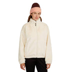 O'Neill Must-Have Full Zip Faux Fur Jacket Linen White