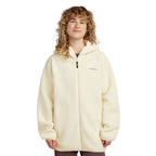 O'Neill Must-Have Long Full Zip High Pile Fleece Linen White