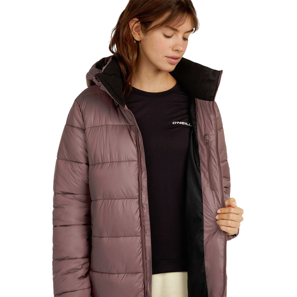O'Neill Must-Have Long Puffer Jacket Purple Gray