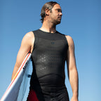 O'Neill Neo Skins Rib Cage Vest - Black/Black